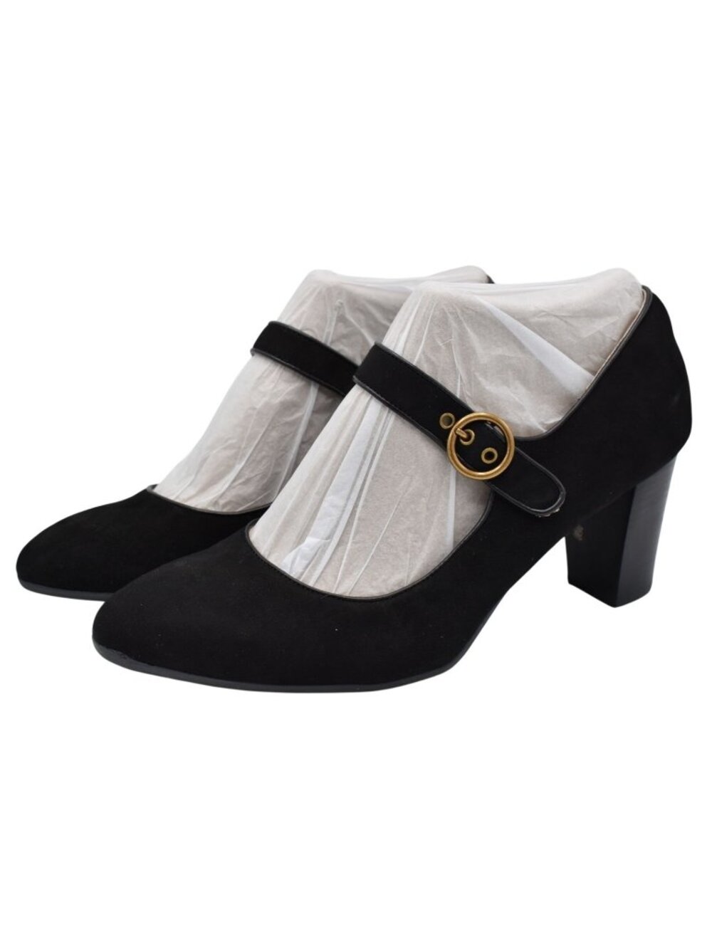 Sofft Womens Size 11 Petra Black Suede Mary Jane Heels Shoes